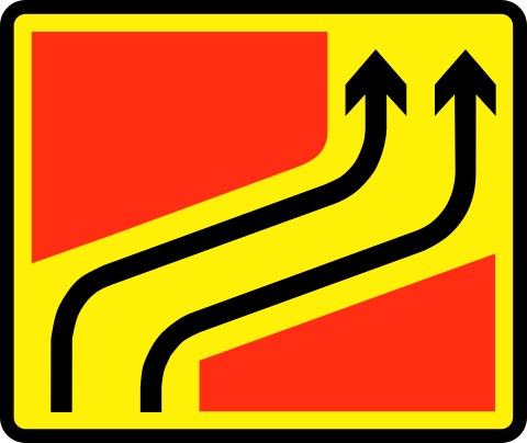 Lane layout ahead (Bangladesh)