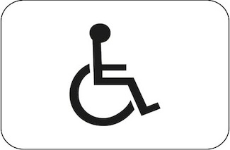Disabled persons (plate) (France)