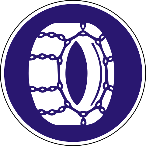 Snow chains required (Hungary)