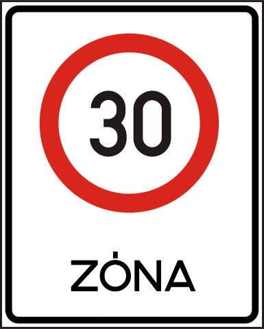 Speed limit zone (Hungary)