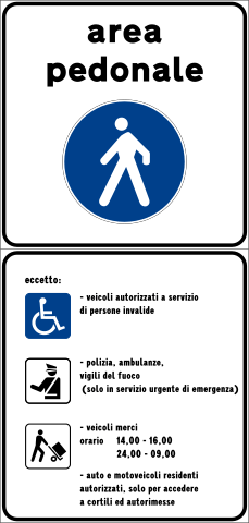 Pedestrian zone (Italy)