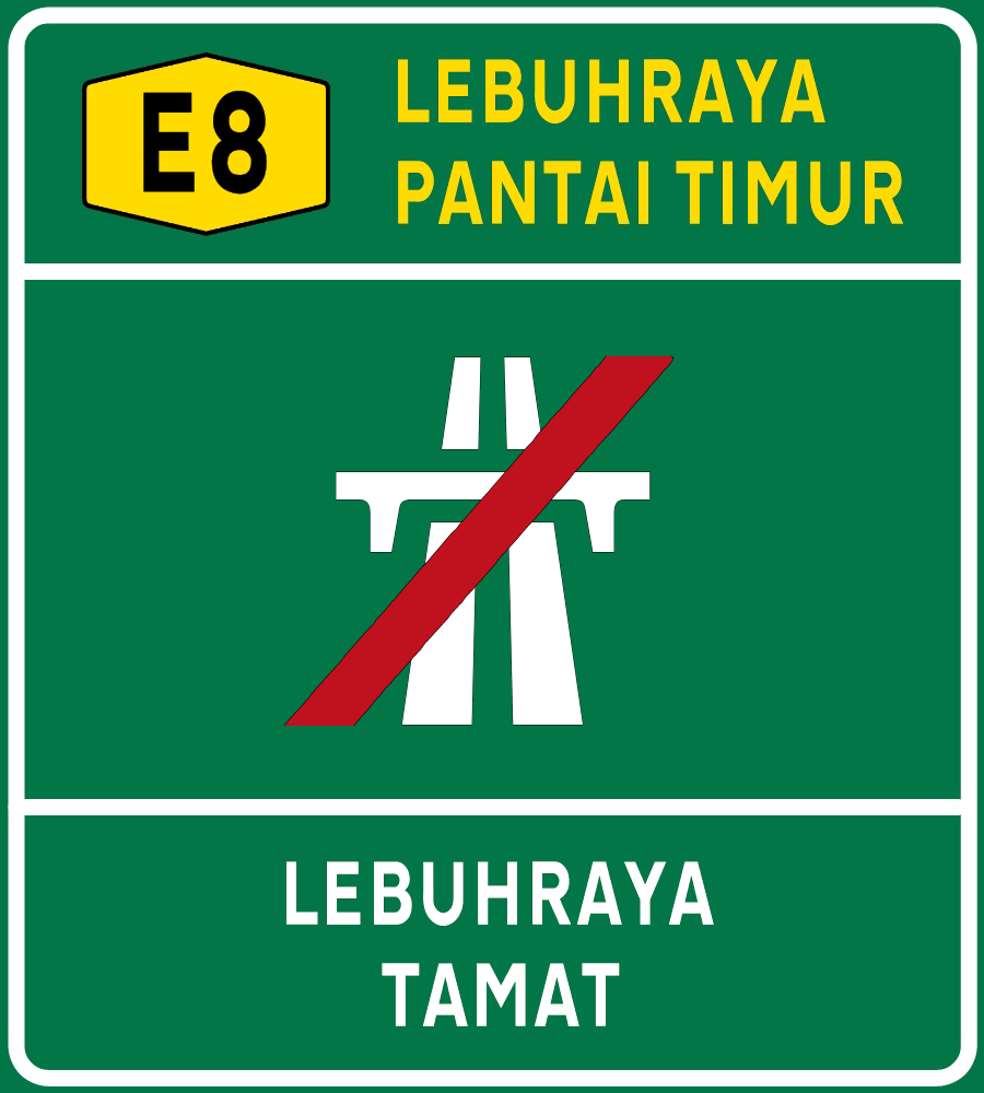 Motorway ends (Malaysia)
