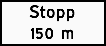 Stop sign ahead (Norway)