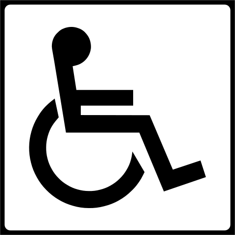 Disabled persons (plate) (Romania)
