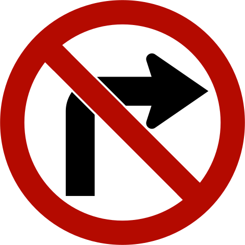 No right turn (Saudi Arabia)